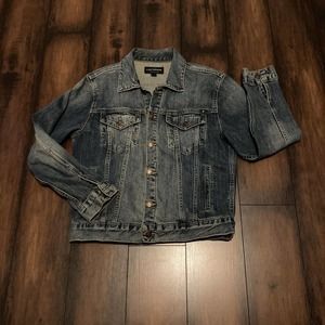 Lucky Brand Men’s Sz S Wash Blue Denim Cotton Trucker Jacket